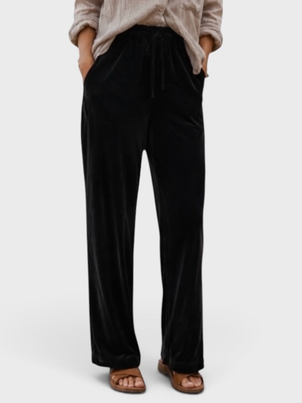 815 10/$50🏄🏻‍♀️ J. Jill Rayon Velvet Black Slacks